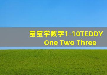 宝宝学数字1-10TEDDY One Two Three